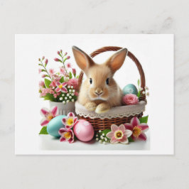Postal Festiva Conejo de Pascua