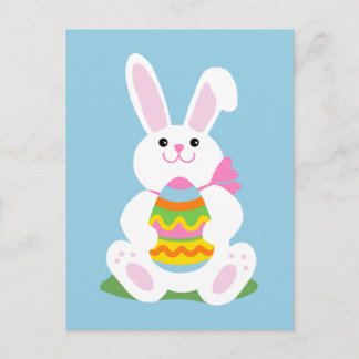 Postal Festiva Conejo de Pascua