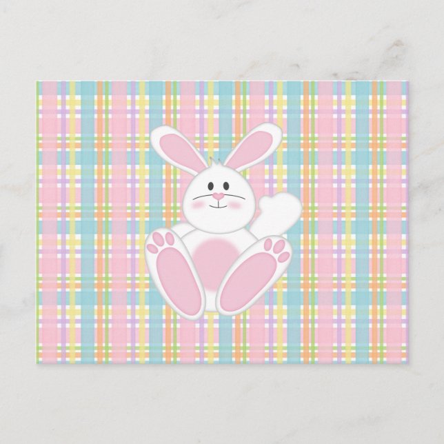 Postal Festiva Conejo de Pascua (Anverso)