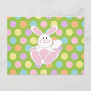 Postal Festiva Conejo de Pascua