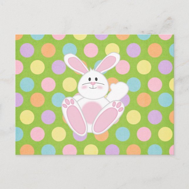 Postal Festiva Conejo de Pascua (Anverso)