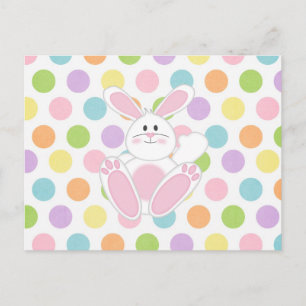 Postal Festiva Conejo de Pascua