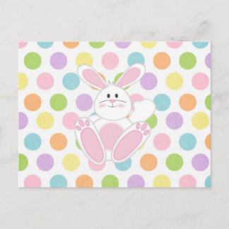 Postal Festiva Conejo de Pascua