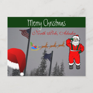 Postal Festiva Congelación de tormentas de renos de Santa House S