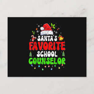 Postal Festiva Consejero Escolar Favorito de Santa Familia Corres
