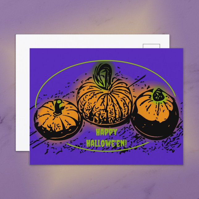 Postal Festiva Conspiración de calabaza (Subido por el creador)