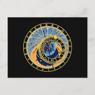 Postal Festiva Constelación de estrellas de la astrología del rel