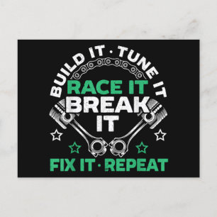 Postal Festiva Construir Tune It Race It Break It Fije It Repetir