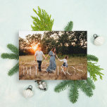 Postal Festiva Contando nuestras bendiciones<br><div class="desc">Contar nuestras bendiciones diseño de Navidades religiosos</div>