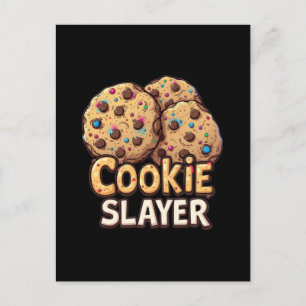 Postal Festiva Cookie Slayer - Conquistador de chocolate