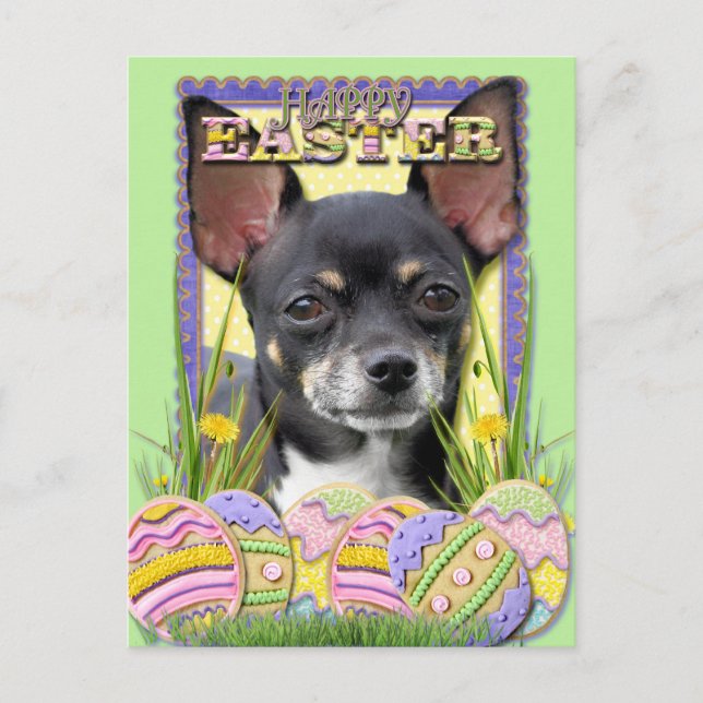 Postal Festiva Cookies de Huevo de Pascua - Chihuahua (Anverso)