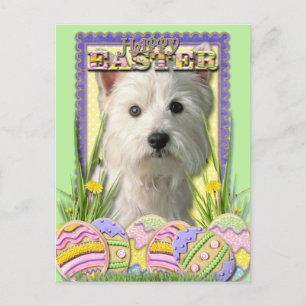Postal Festiva Cookies de Huevos de Pascua - Terrier de las tierr
