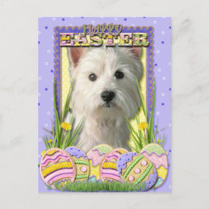 Postal Festiva Cookies de Huevos de Pascua - Terrier de las tierr