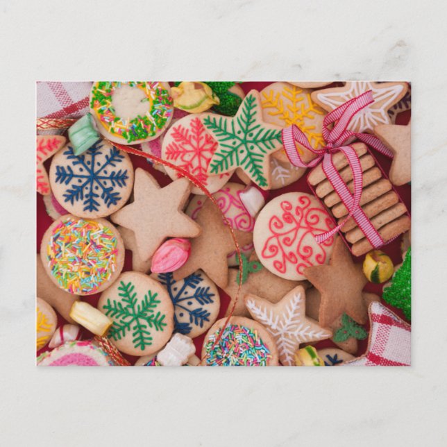 Postal Festiva Cookies de navidades (Anverso)