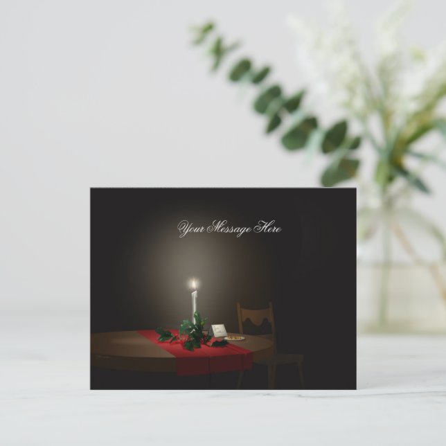 Postal Festiva Cookies gratis - Navidades Postcard Blank (Anverso de pie)
