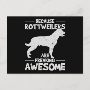 Postal Festiva Copia de camiseta de Rottweiler