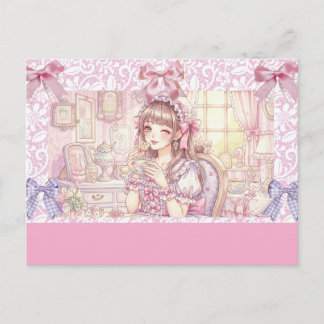 Postal Festiva Coquette Tea Time – Pastel Ribbon 