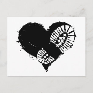Postal Festiva corazón de arranque