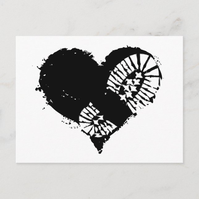 Postal Festiva corazón de arranque (Anverso)