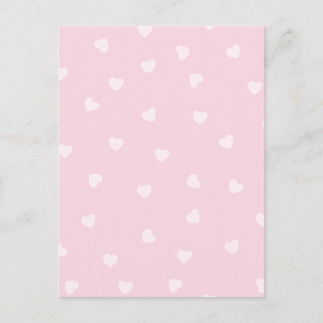Postal Festiva Corazón de bebé lindo (Anverso)