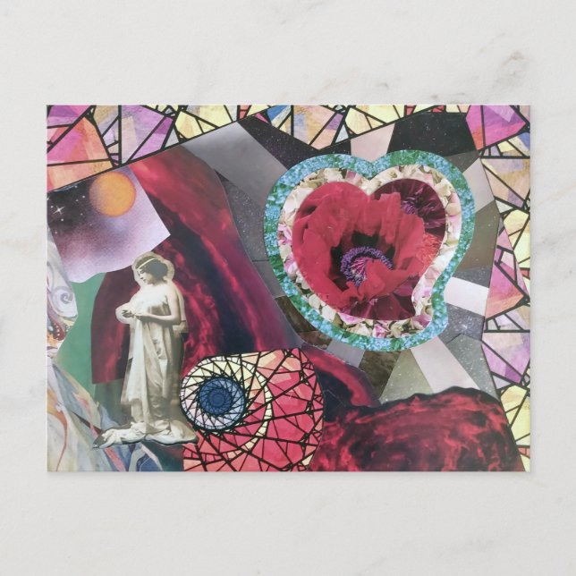 Postal Festiva Corazón de Bruja (Anverso)