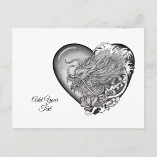 Postal Festiva Corazón de Dragón