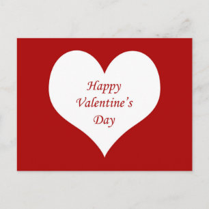 Postal Festiva Corazón del Día de San Valentín