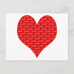 Postal Festiva Corazón del Día de San Valentín
