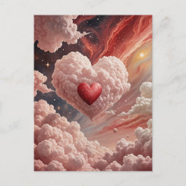 Postal Festiva Corazón galáctico