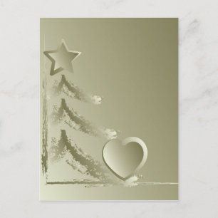 Postal Festiva Corazón para Navidades