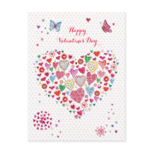 Corazones de San Valentín rojos y rosados