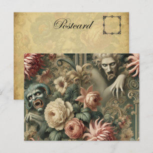 Postal Festiva Corazones Vacantes - Victoriano Gótico