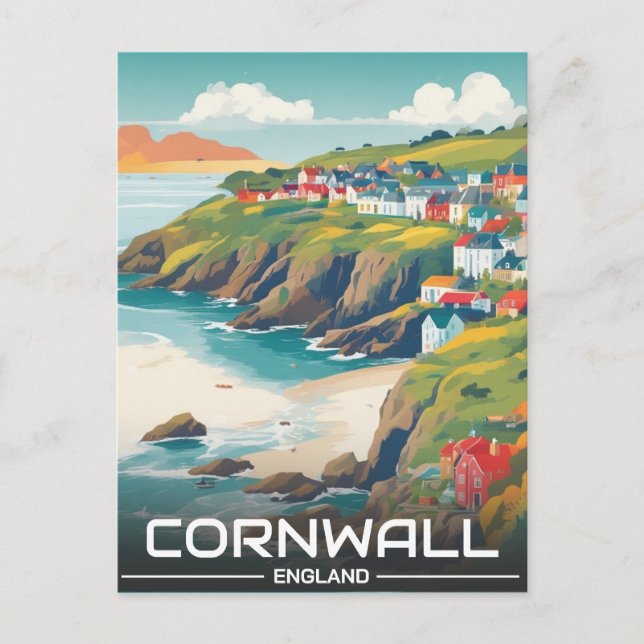 Postal Festiva Cornwall County England cornwall (Anverso)