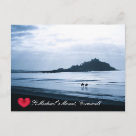 Postal Festiva Cornwall de Monte St Michaels personalizado + Caba