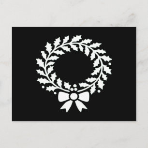 Postal Festiva Corona navideña festiva Clásica