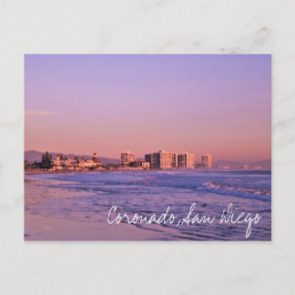 Postal Festiva Coronado al atardecer