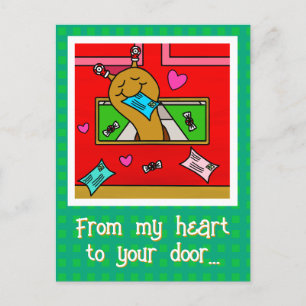 Postal Festiva Correo de Navidades de Snail