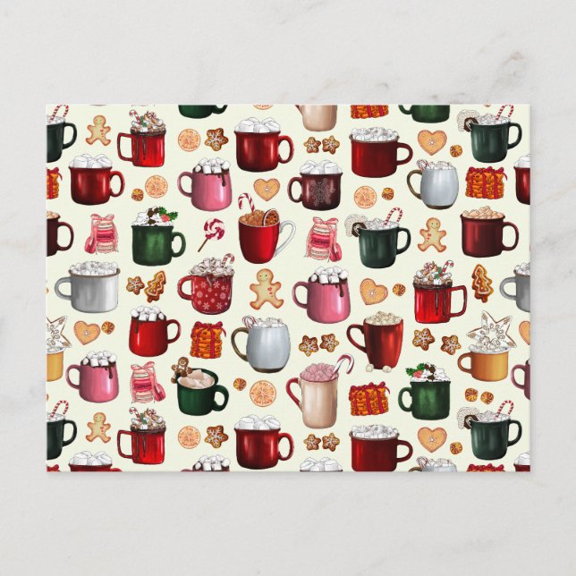 Postal Festiva Cosmos y tratamientos de invierno (Anverso)