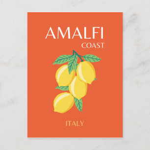 Postal Festiva Costa Amalfitana, Italia, Arte de Viajes, Retro, N