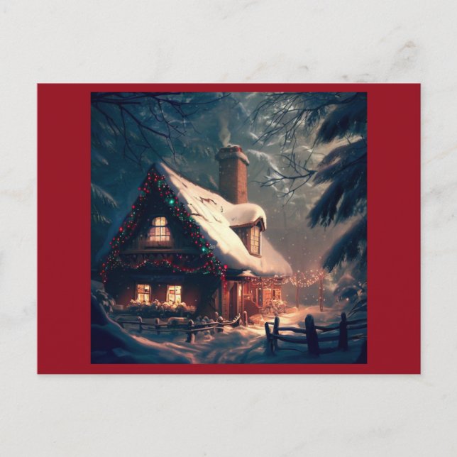 Postal Festiva Cottage 2 navidades (Anverso)