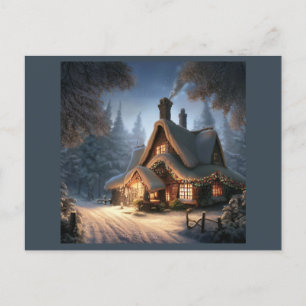 Postal Festiva Cottage 5 navidades