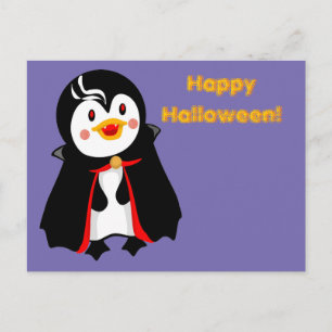 Postal Festiva Count Pengula Happy Halloween