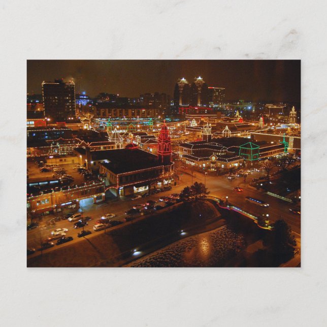 Postal Festiva Country Club Plaza, Kansas City, Holiday Lights (Anverso)