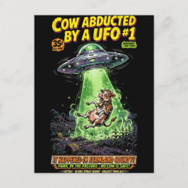 Postal Festiva Cow Abducted by a UFO #1