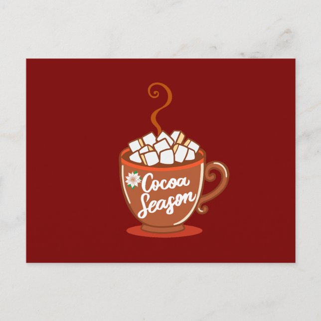 Postal Festiva Cozy up with this sweet Cocoa Season design  (Anverso)