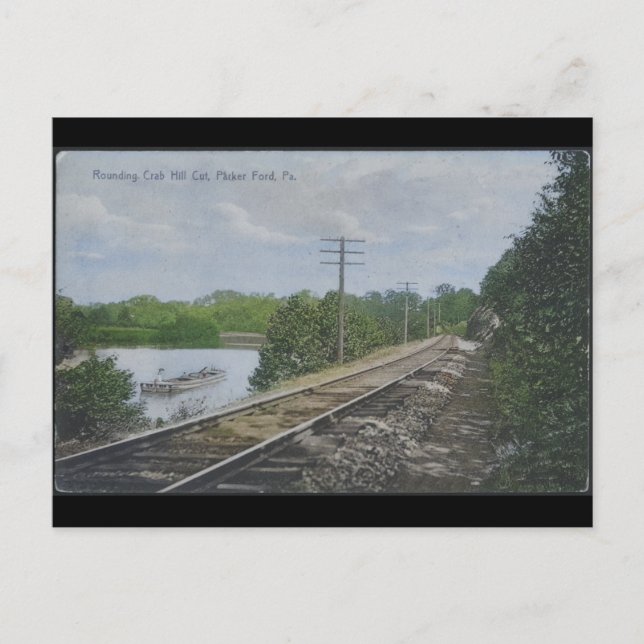 Postal Festiva Crab Hill Cut Parker Ford PA (Anverso)