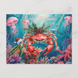 Postal Festiva Crab Under the Sea Christmas Party 