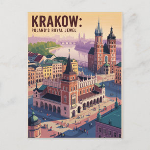 Postal Festiva Cracovia Polonia
