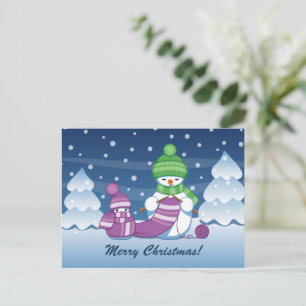Postal Festiva Crafty Snowman Knitus Scarf