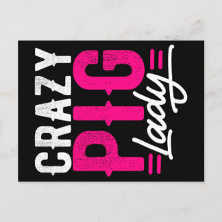 Postal Festiva Crazy Pig | Explotación agraria | Regalo de regalo